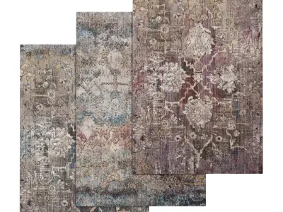 Rug Set 2035 3D model