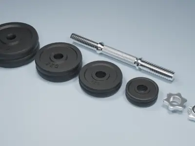 Dumbbell Realistic Free 3D model