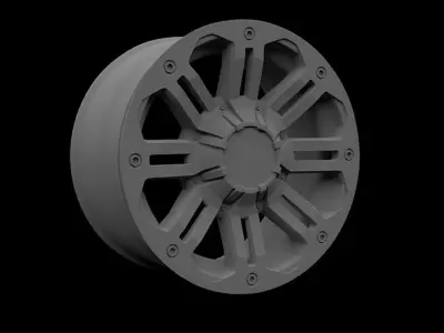Wheel American Eagle 1-24     1-25 scale 3D print model