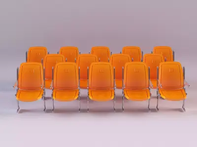 F5 stadium chairs 3D model