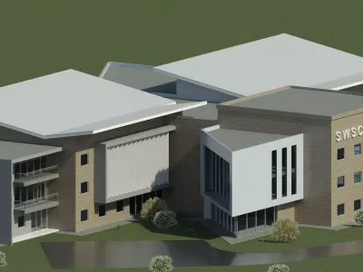 Office Building Low-poly 3D model