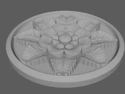 rosette flower 3D model purchase