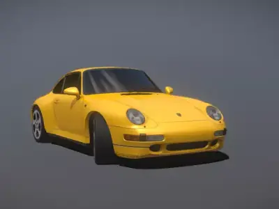 Porsche 993 Carrera 4s Free low-poly 3D model