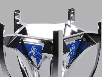 League of Legends World Championship Trophy Summoners Cup 3D model