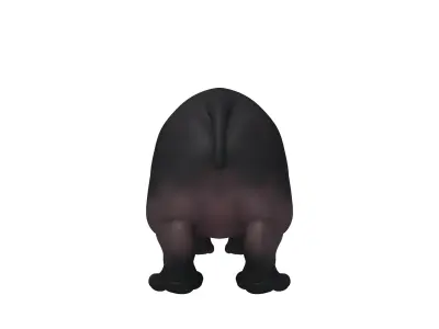 Hippopotamus Cartoon 3D model