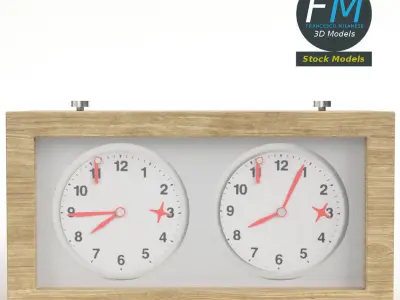 Chess clock 1 3D model