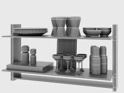 Kitchen decore 02 3D model