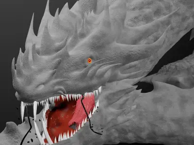 Fairy snake Low-poly 3D model