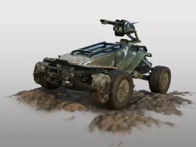 Centurion Car - Futuristic SCI-FI Asset for AAA Games Low-poly 3D model