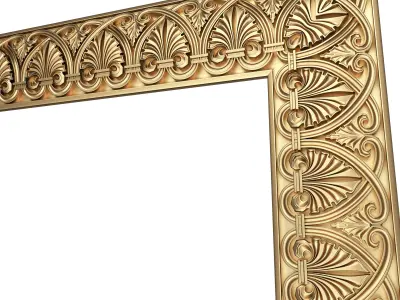 Classic Frame 032 Low-poly 3D model