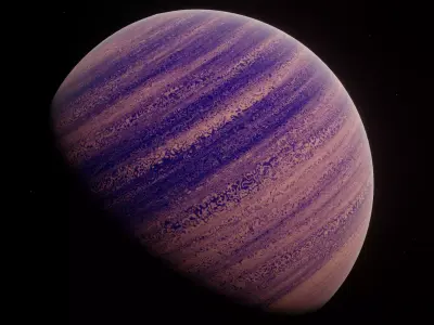 Planet Space Gas Giant Ready to game  Free low-poly 3D model