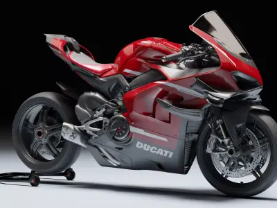 Ducati Superleggera V4 2021 Low-poly 3D model