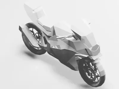This is a Kawasaki like Bike Model 3D model