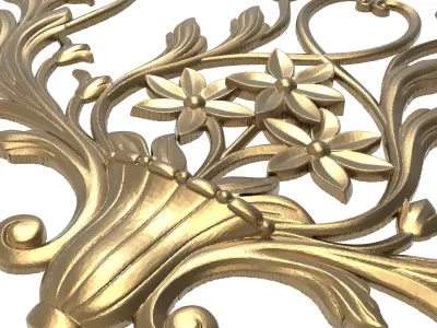  decorative pattern ready for 3D printing 3D model 214