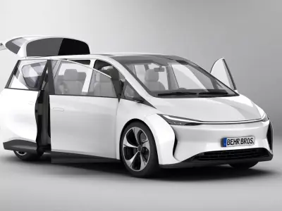 Generic Modern Van 3D model