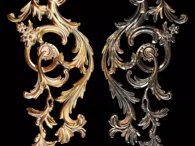 Classic carved 026 3D model