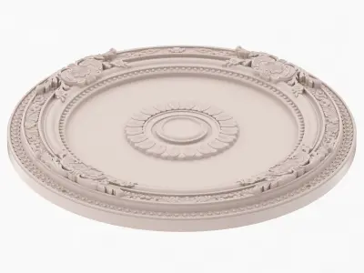 Classic Ceiling Medallion 46 3D model