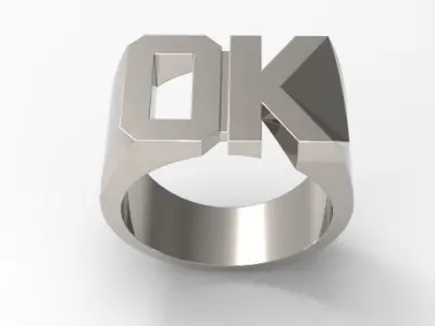 Ok men ring 3D print model