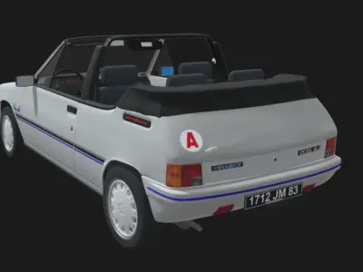 Peugeot 205 cabriolet convertible CJ 3D model
