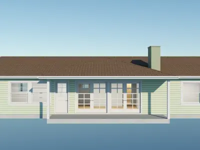 Ranch Style House 1 3D model