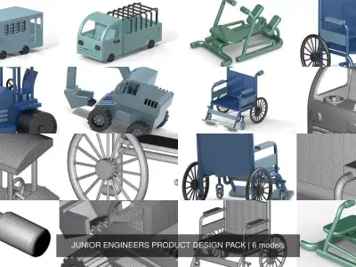 JUNIOR ENGINEERS PRODUCT DESIGN PACK 3D Model Collection