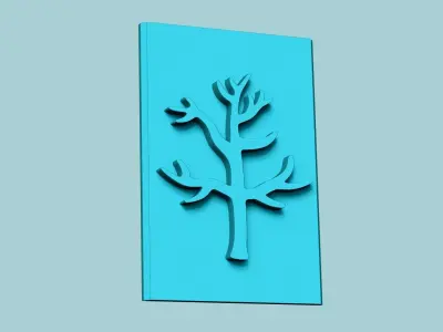 Stamp 63 Dry Tree - Fondant Decoration Maker Toy 3D print model