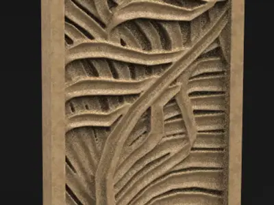 Decorative Panel Nature 2 3D Model 3D print model
