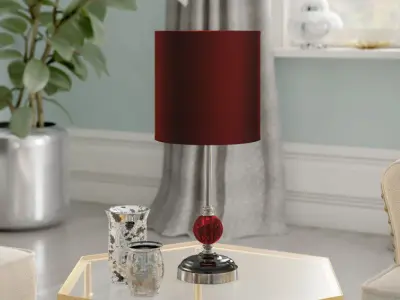 Table Lamp - 4 Colour 3D model