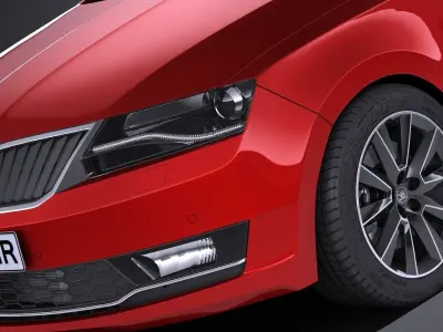 Skoda Rapid Spaceback 2018 3D model