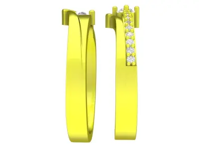 A7841 Luxury Diamond Wedding Ring 3D Model 3D print model