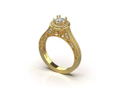 ring code 145 3D print model