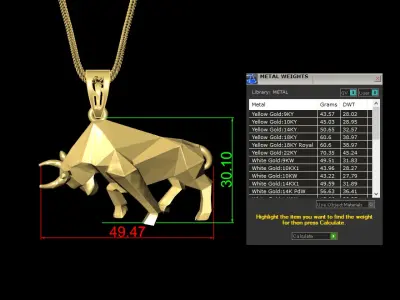 Animal bull 3D print model 3D print model
