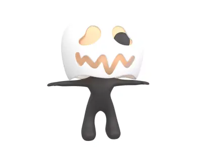 Rato Character 002 Ghost Rato v2 Low-poly 3D model