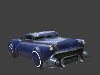 Futuristic flying car 8 3D model