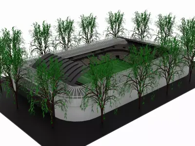Soccer Stadium 3D model buy