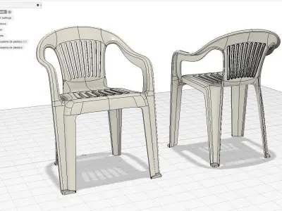Chair Plastic IGES 3D model