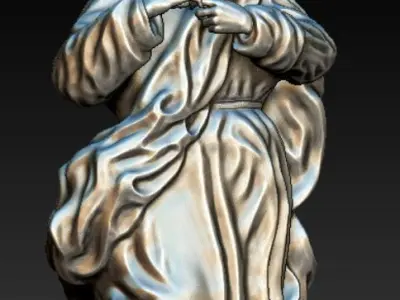 Mother Mary go to heaven  3D model
