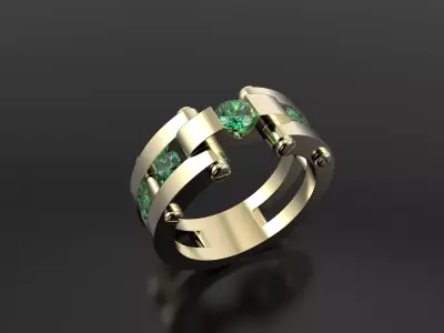 Unique ring like Cartier 3D print model