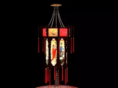 Chinese  palace lantern  3D model get