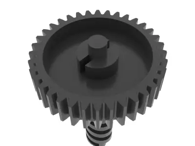 Trunk lock gear VOLKSWAGEN FMD SLA 3D print model