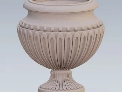 Garden urn planter11 3D model