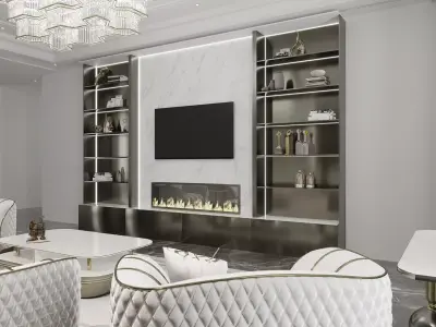 ONYX LIVINGROOM SET Low-poly 3D model