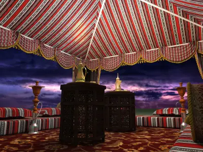 Arabic Tent 3D model