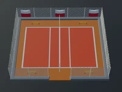 Volleyball Stadium - Poland Low-poly 3D model