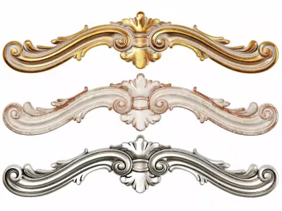 Classic carved 138 3D model