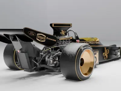 Lotus 72 D F1 car 3D model