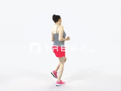 Dream 02L Running Jogging Sports Woman Low-poly 3D model