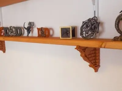 3D Shelves Wall Angel 3D model