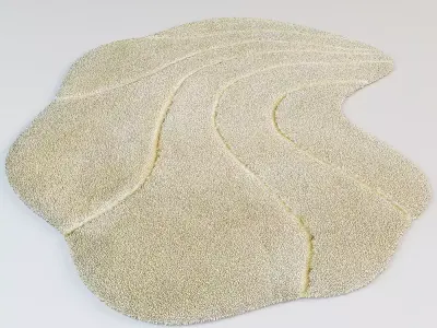 Acrylic rugs Karibik Lucca 3D model