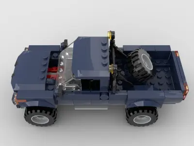 LEGO toys building blocks pickup trucks jeeps off-road vehicles 3D model